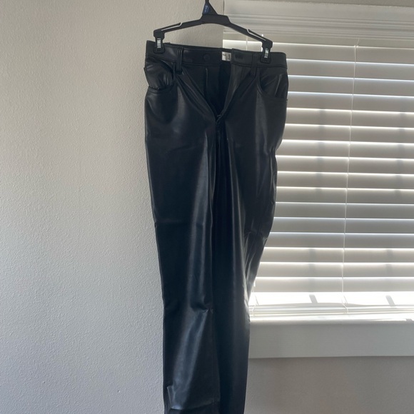 Abercrombie Straight Leg Leather pants - Picture 3 of 4